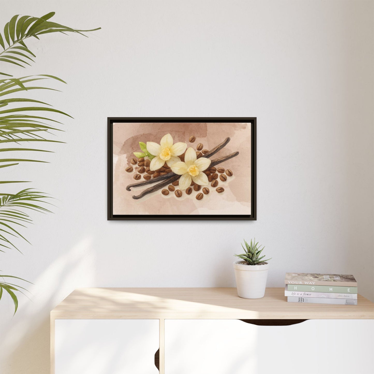 Vanilla Bean Canvas Framed | Luxury Wall Art | Scented Sanctuary - Sacred Sensuality - The Quiet Edit Studios