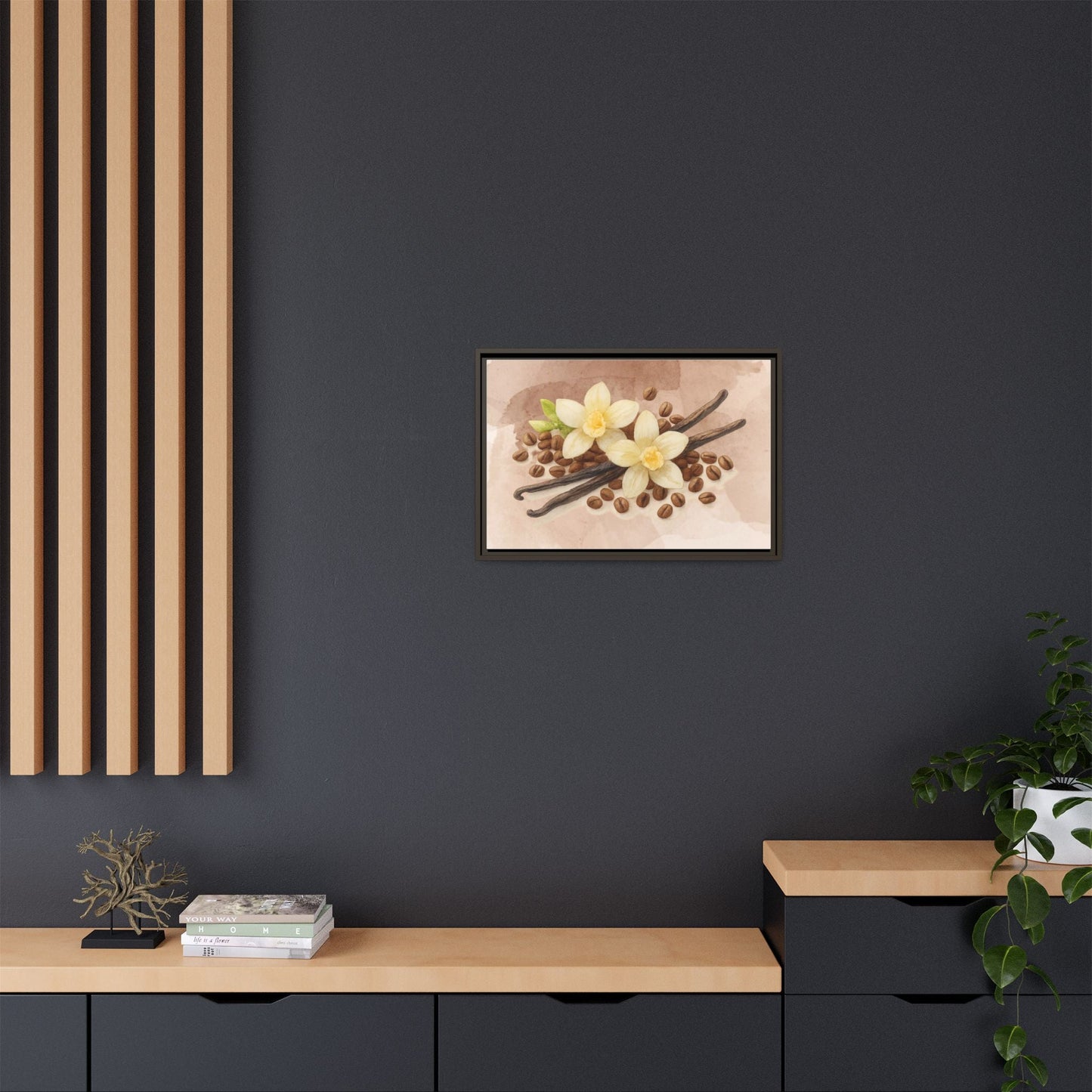 Vanilla Bean Canvas Framed | Luxury Wall Art | Scented Sanctuary - Sacred Sensuality - The Quiet Edit Studios