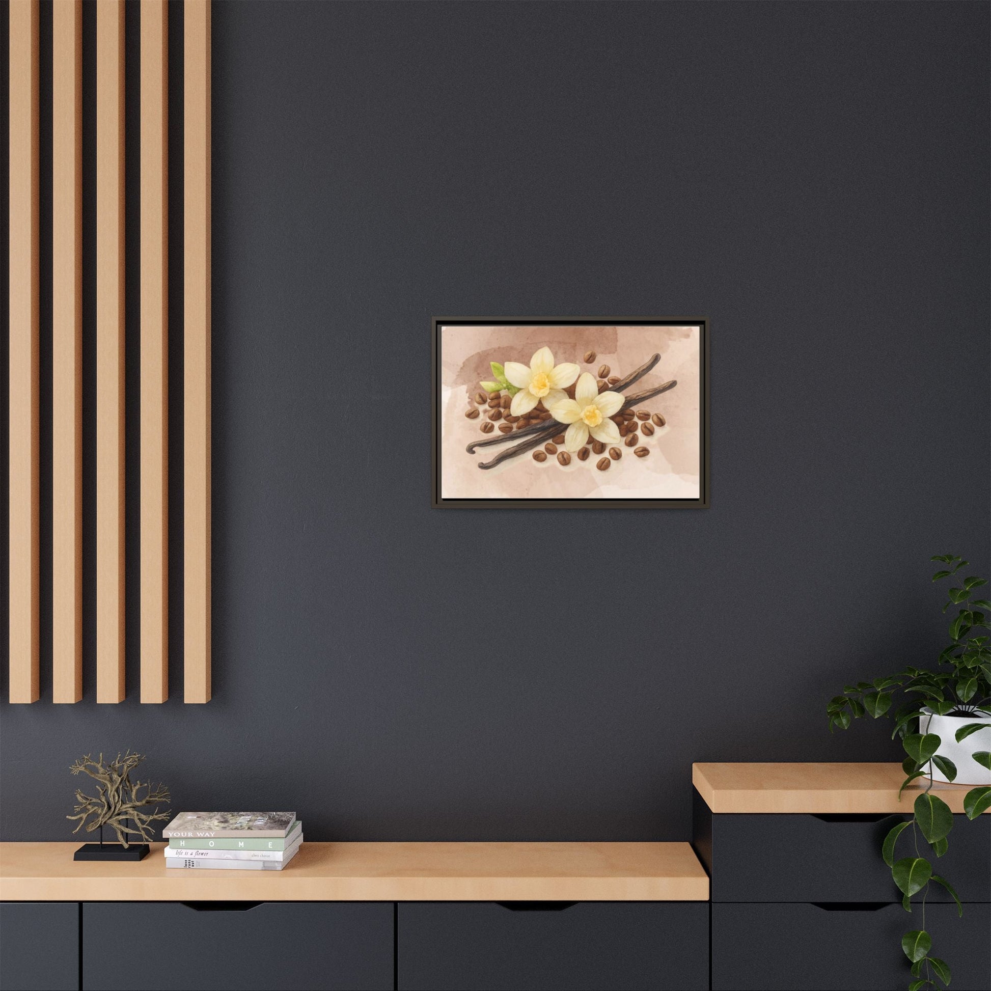 Vanilla Bean Canvas Framed | Luxury Wall Art | Scented Sanctuary - Sacred Sensuality - The Quiet Edit Studios