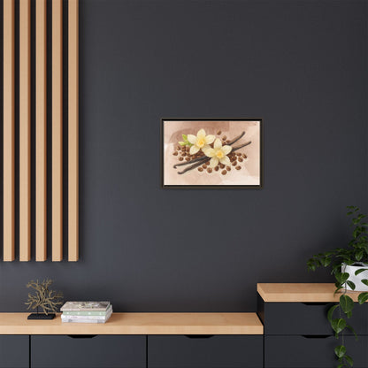 Vanilla Bean Canvas Framed | Luxury Wall Art | Scented Sanctuary - Sacred Sensuality - The Quiet Edit Studios