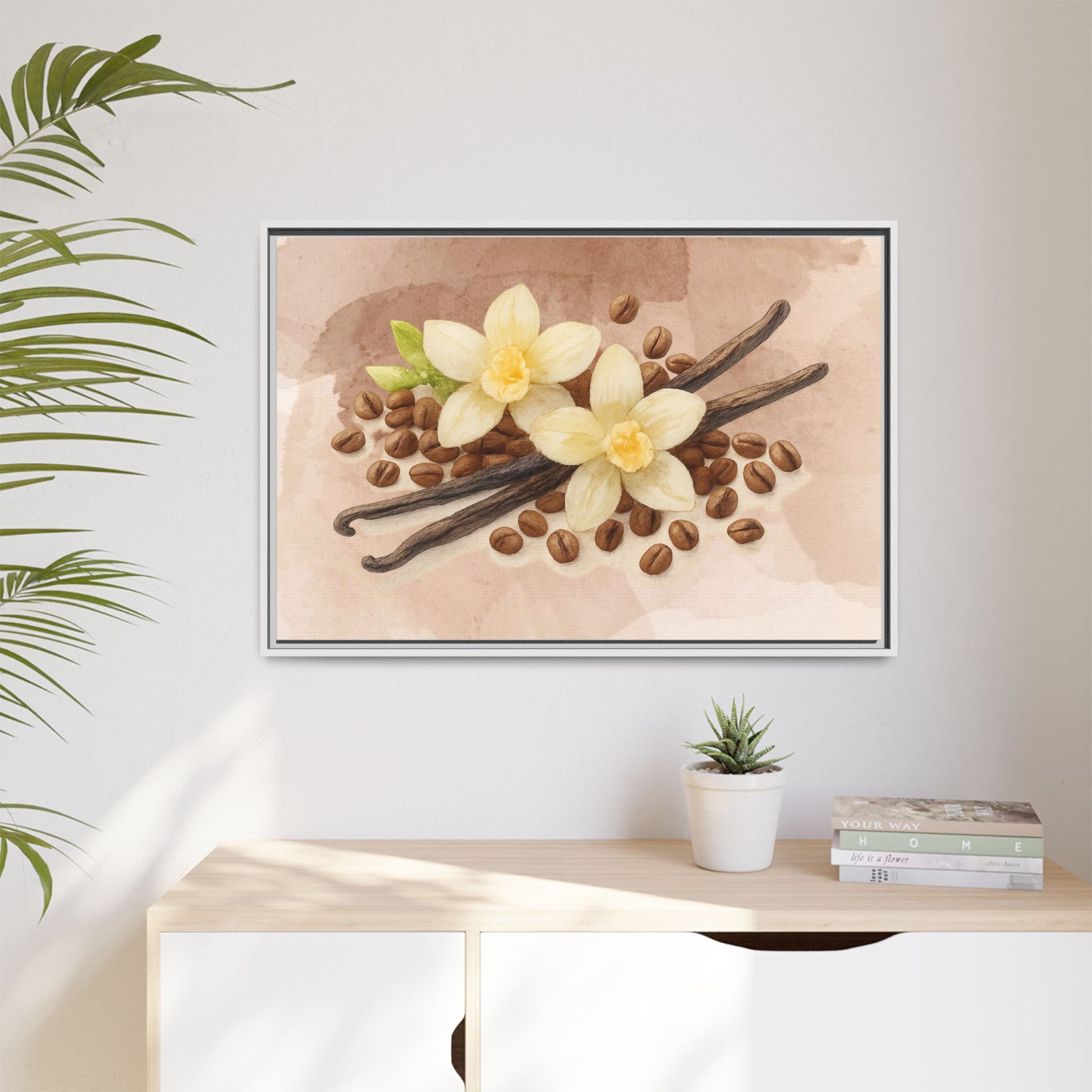 Vanilla Bean Canvas Framed | Luxury Wall Art | Scented Sanctuary - Sacred Sensuality - The Quiet Edit Studios