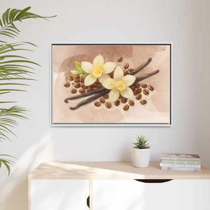Vanilla Bean Canvas Framed | Luxury Wall Art | Scented Sanctuary - Sacred Sensuality - The Quiet Edit Studios