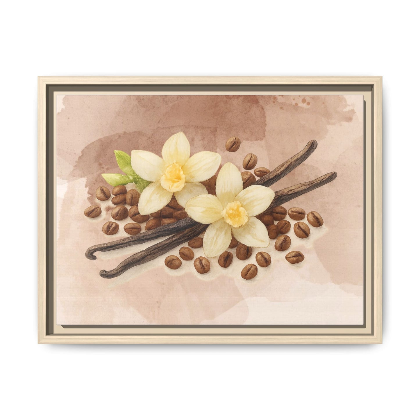 Vanilla Bean Canvas Framed | Luxury Wall Art | Scented Sanctuary - Sacred Sensuality - The Quiet Edit Studios