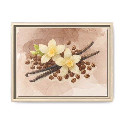 Vanilla Bean Canvas Framed | Luxury Wall Art | Scented Sanctuary - Sacred Sensuality - The Quiet Edit Studios