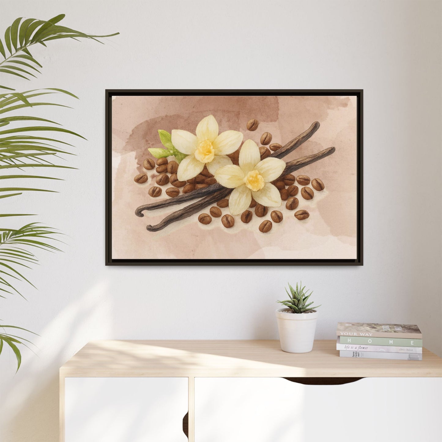 Vanilla Bean Canvas Framed | Luxury Wall Art | Scented Sanctuary - Sacred Sensuality - The Quiet Edit Studios
