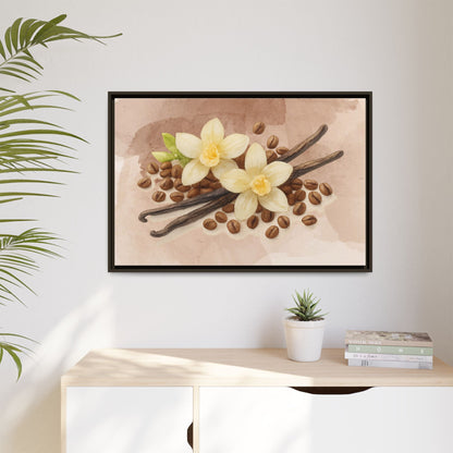 Vanilla Bean Canvas Framed | Luxury Wall Art | Scented Sanctuary - Sacred Sensuality - The Quiet Edit Studios