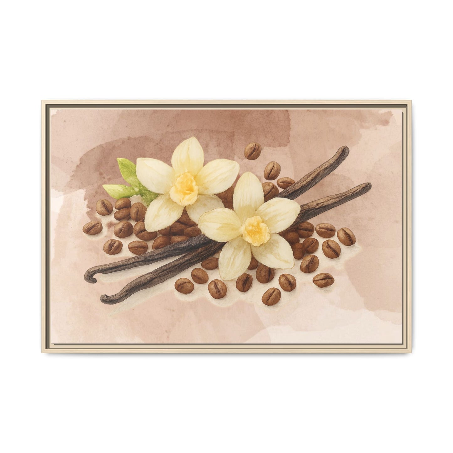 Vanilla Bean Canvas Framed | Luxury Wall Art | Scented Sanctuary - Sacred Sensuality - The Quiet Edit Studios