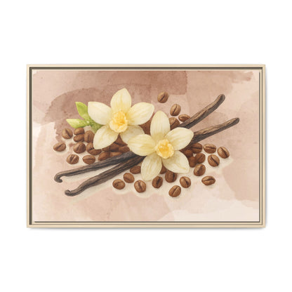 Vanilla Bean Canvas Framed | Luxury Wall Art | Scented Sanctuary - Sacred Sensuality - The Quiet Edit Studios