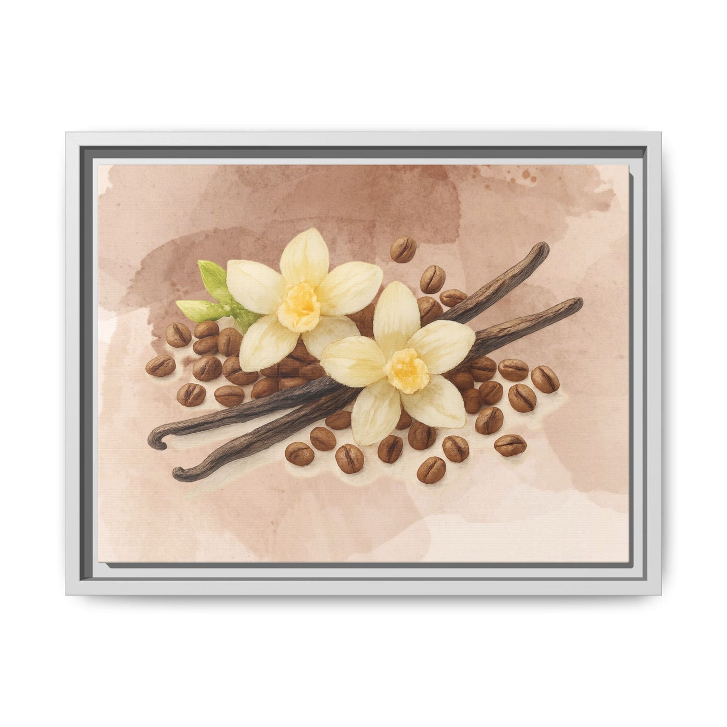 Vanilla Bean Canvas Framed | Luxury Wall Art | Scented Sanctuary - Sacred Sensuality - The Quiet Edit Studios