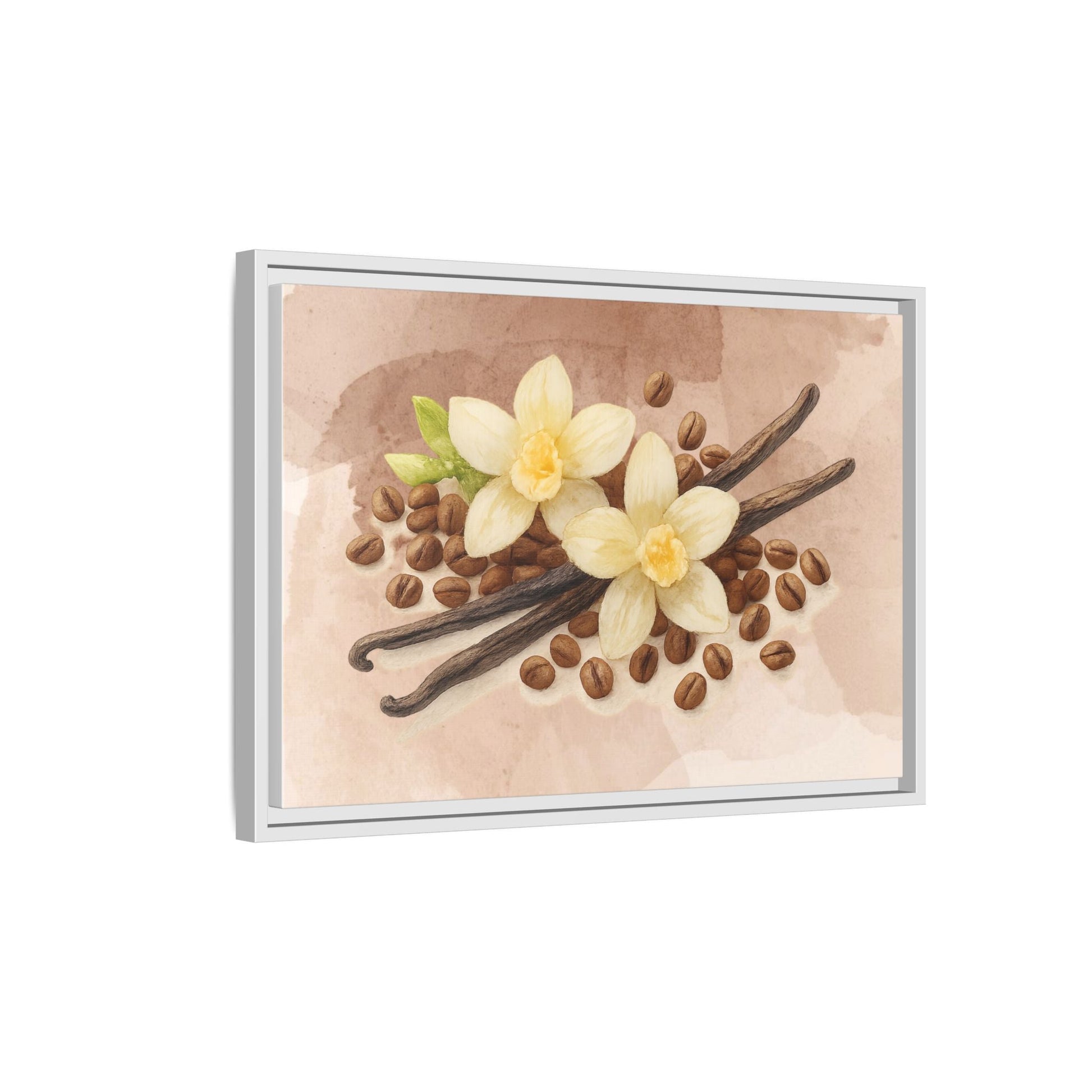 Vanilla Bean Canvas Framed | Luxury Wall Art | Scented Sanctuary - Sacred Sensuality - The Quiet Edit Studios