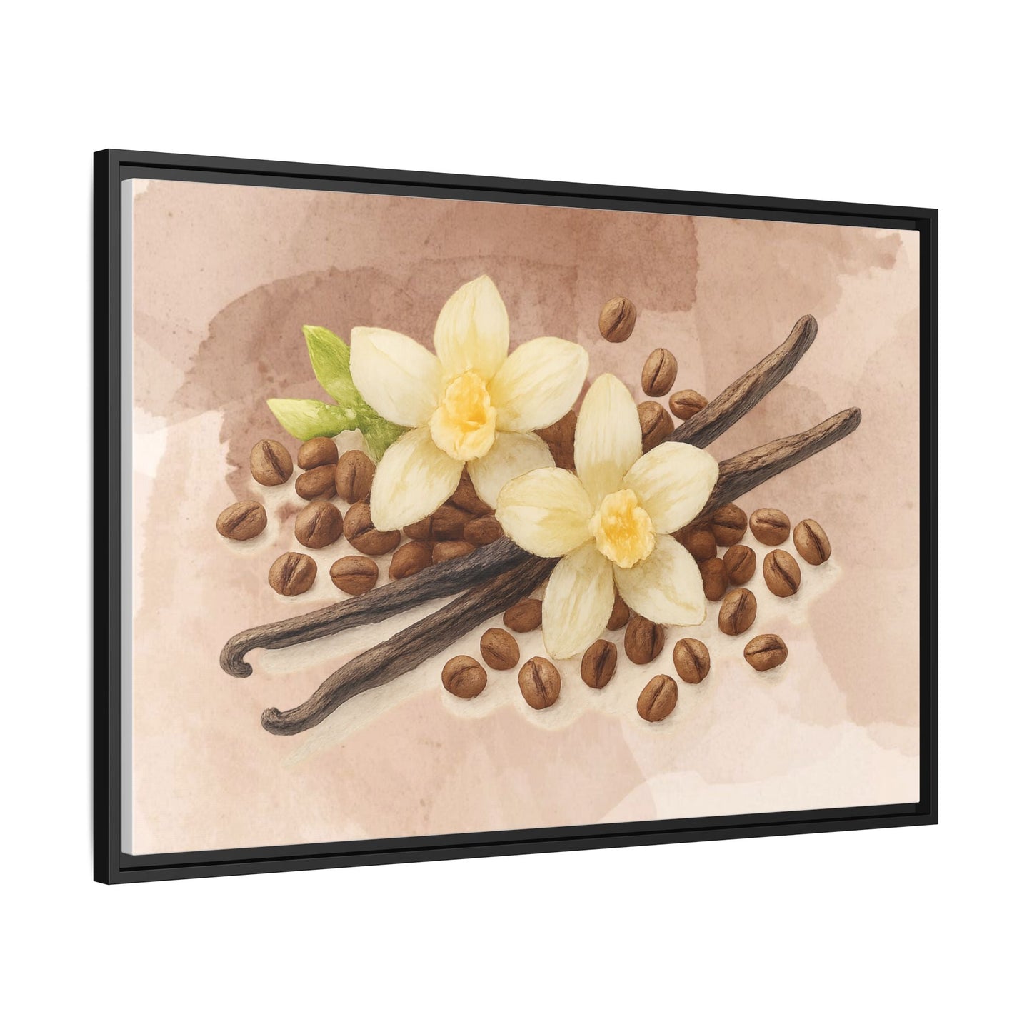 Vanilla Bean Canvas Framed | Luxury Wall Art | Scented Sanctuary - Sacred Sensuality - The Quiet Edit Studios
