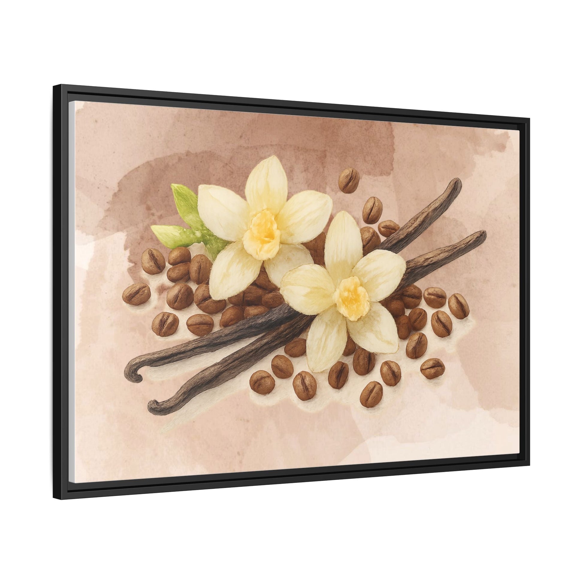 Vanilla Bean Canvas Framed | Luxury Wall Art | Scented Sanctuary - Sacred Sensuality - The Quiet Edit Studios