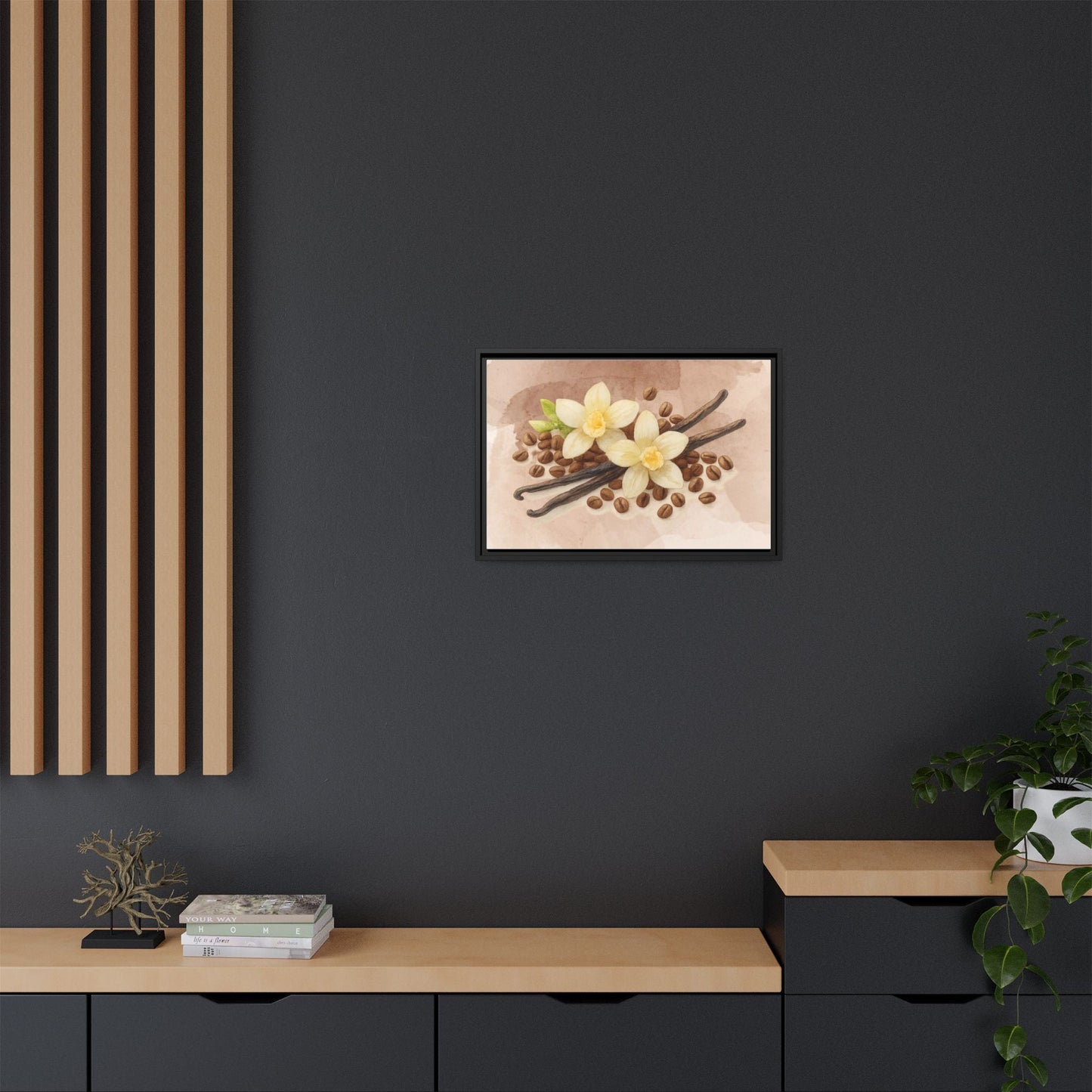 Vanilla Bean Canvas Framed | Luxury Wall Art | Scented Sanctuary - Sacred Sensuality - The Quiet Edit Studios