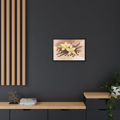 Vanilla Bean Canvas Framed | Luxury Wall Art | Scented Sanctuary - Sacred Sensuality - The Quiet Edit Studios