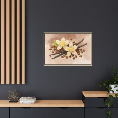 Vanilla Bean Canvas Framed | Luxury Wall Art | Scented Sanctuary - Sacred Sensuality - The Quiet Edit Studios