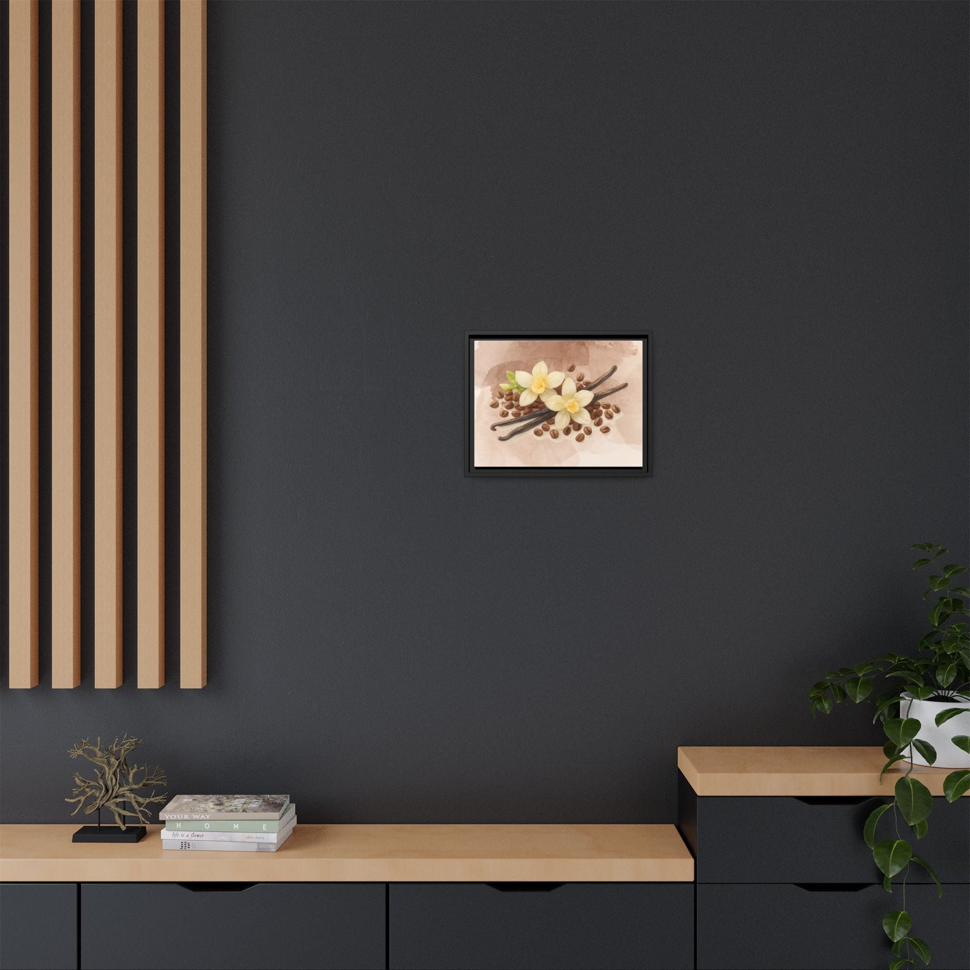 Vanilla Bean Canvas Framed | Luxury Wall Art | Scented Sanctuary - Sacred Sensuality - The Quiet Edit Studios
