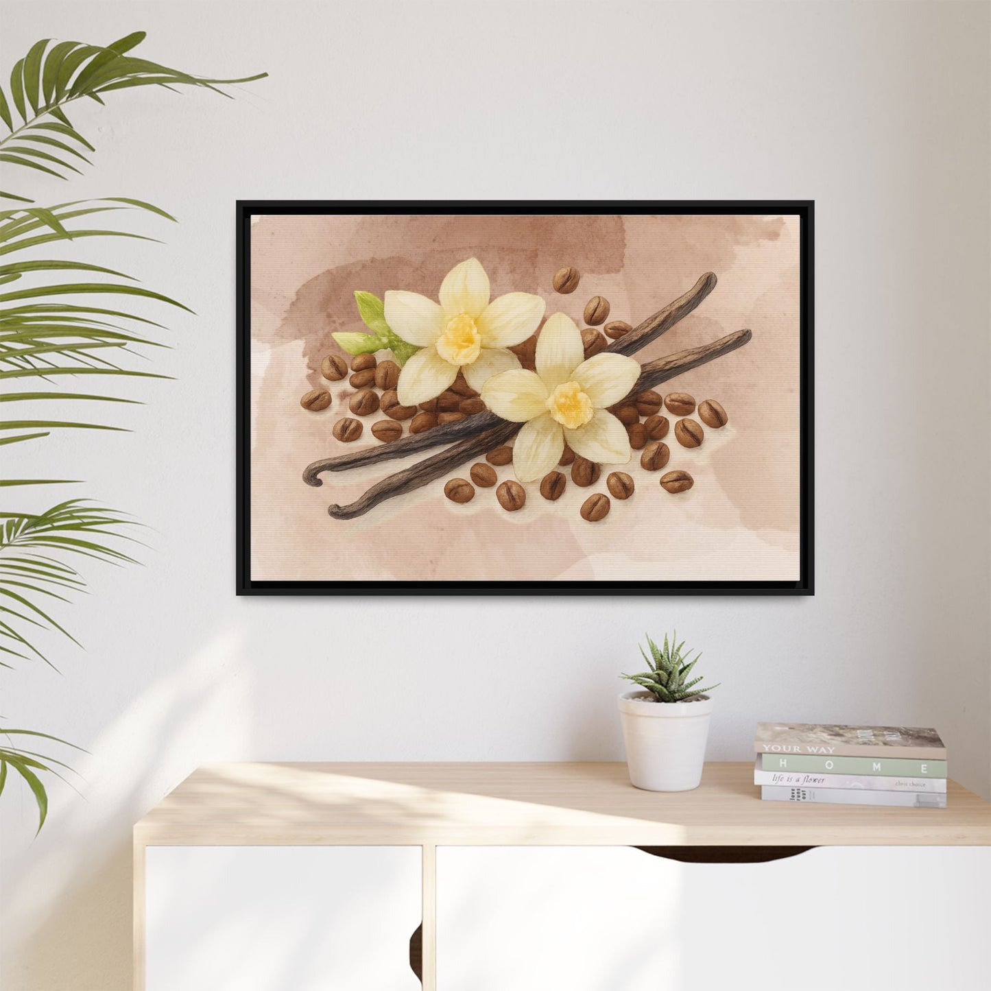 Vanilla Bean Canvas Framed | Luxury Wall Art | Scented Sanctuary - Sacred Sensuality - The Quiet Edit Studios