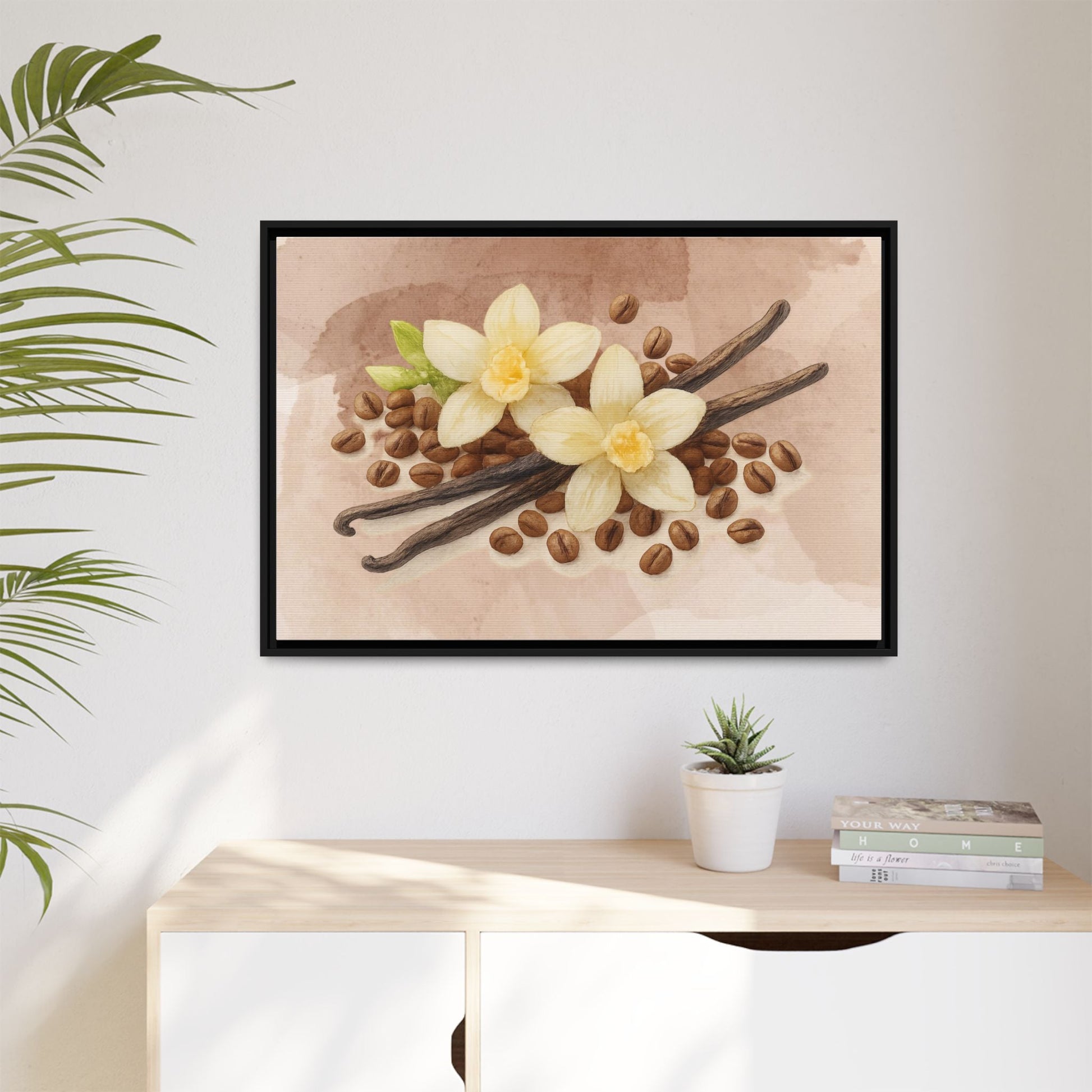 Vanilla Bean Canvas Framed | Luxury Wall Art | Scented Sanctuary - Sacred Sensuality - The Quiet Edit Studios