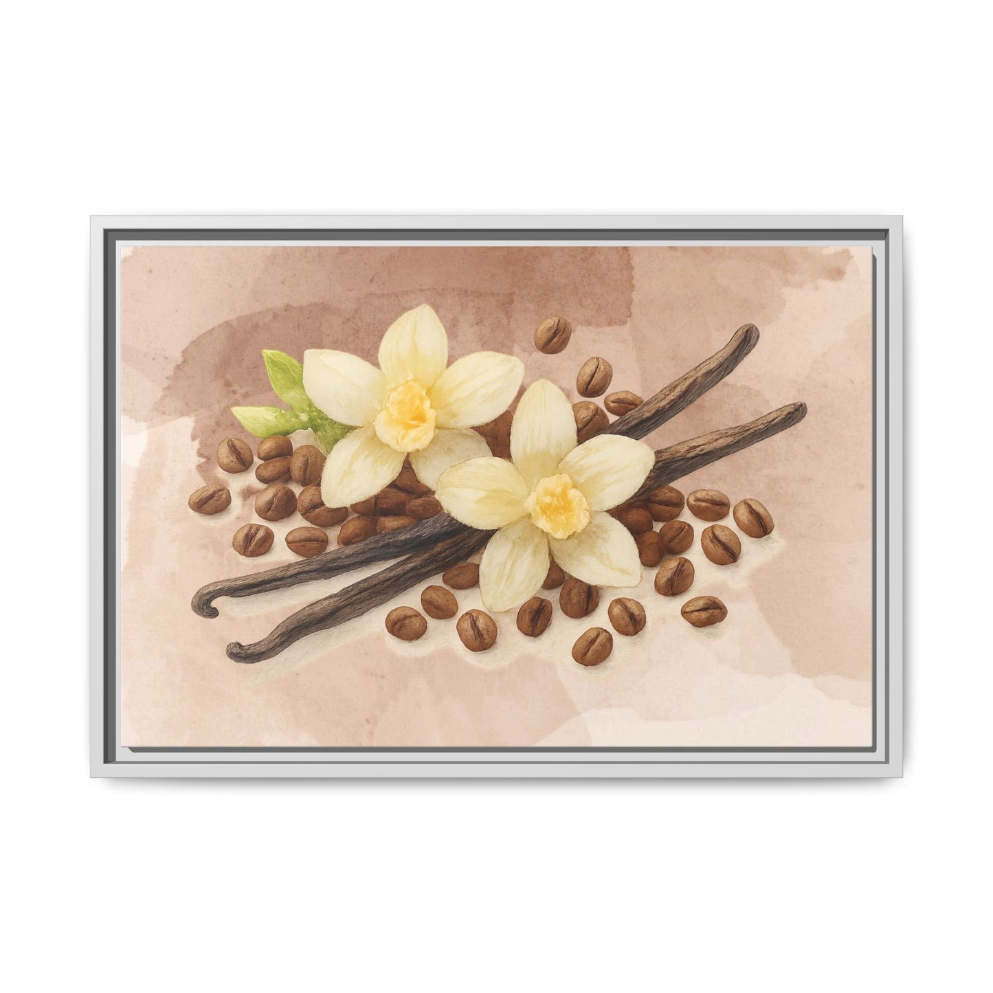 Vanilla Bean Canvas Framed | Luxury Wall Art | Scented Sanctuary - Sacred Sensuality - The Quiet Edit Studios