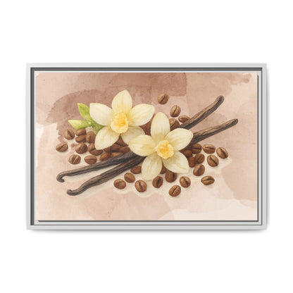 Vanilla Bean Canvas Framed | Luxury Wall Art | Scented Sanctuary - Sacred Sensuality - The Quiet Edit Studios