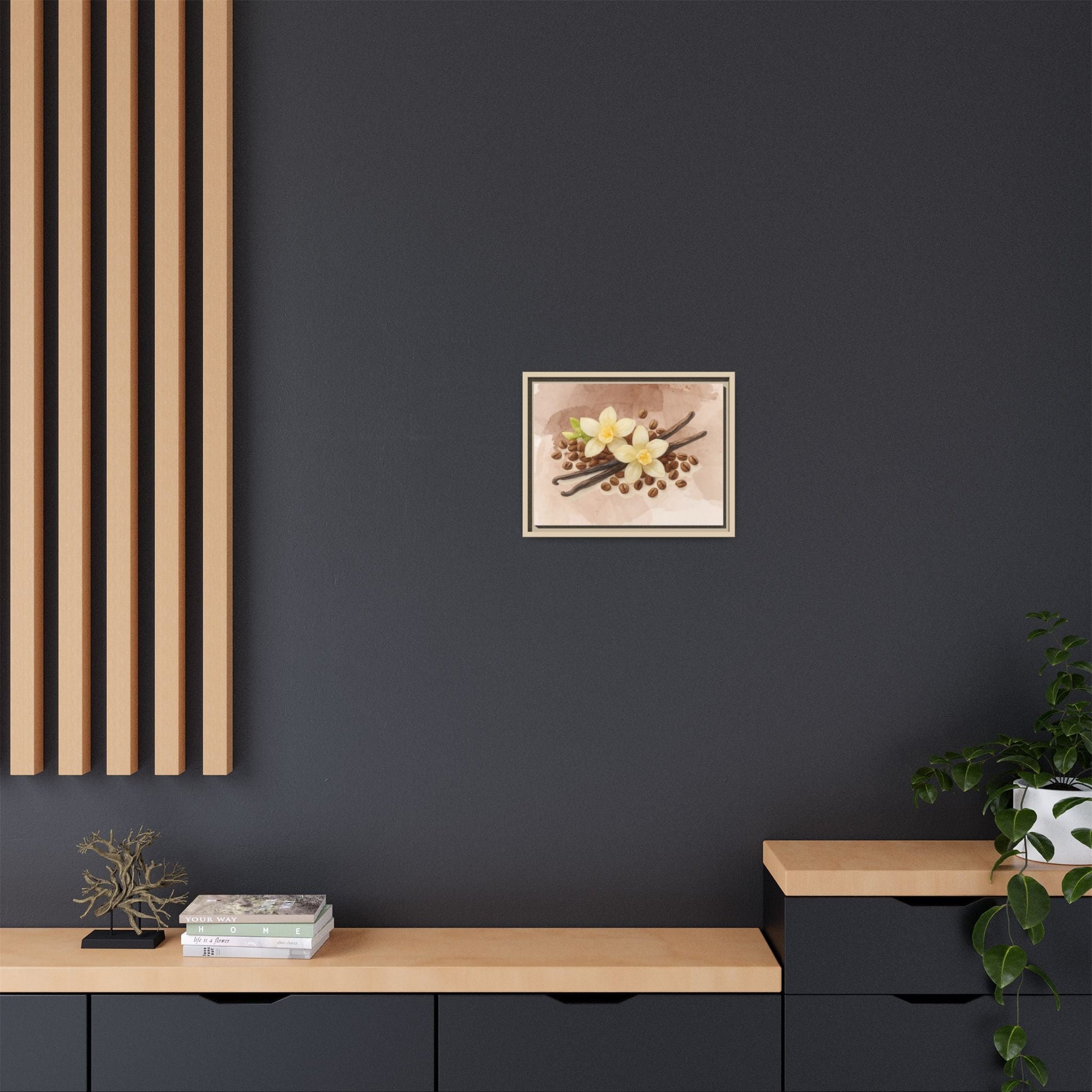Vanilla Bean Canvas Framed | Luxury Wall Art | Scented Sanctuary - Sacred Sensuality - The Quiet Edit Studios