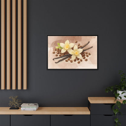 Vanilla Bean Canvas Framed | Luxury Wall Art | Scented Sanctuary - Sacred Sensuality - The Quiet Edit Studios