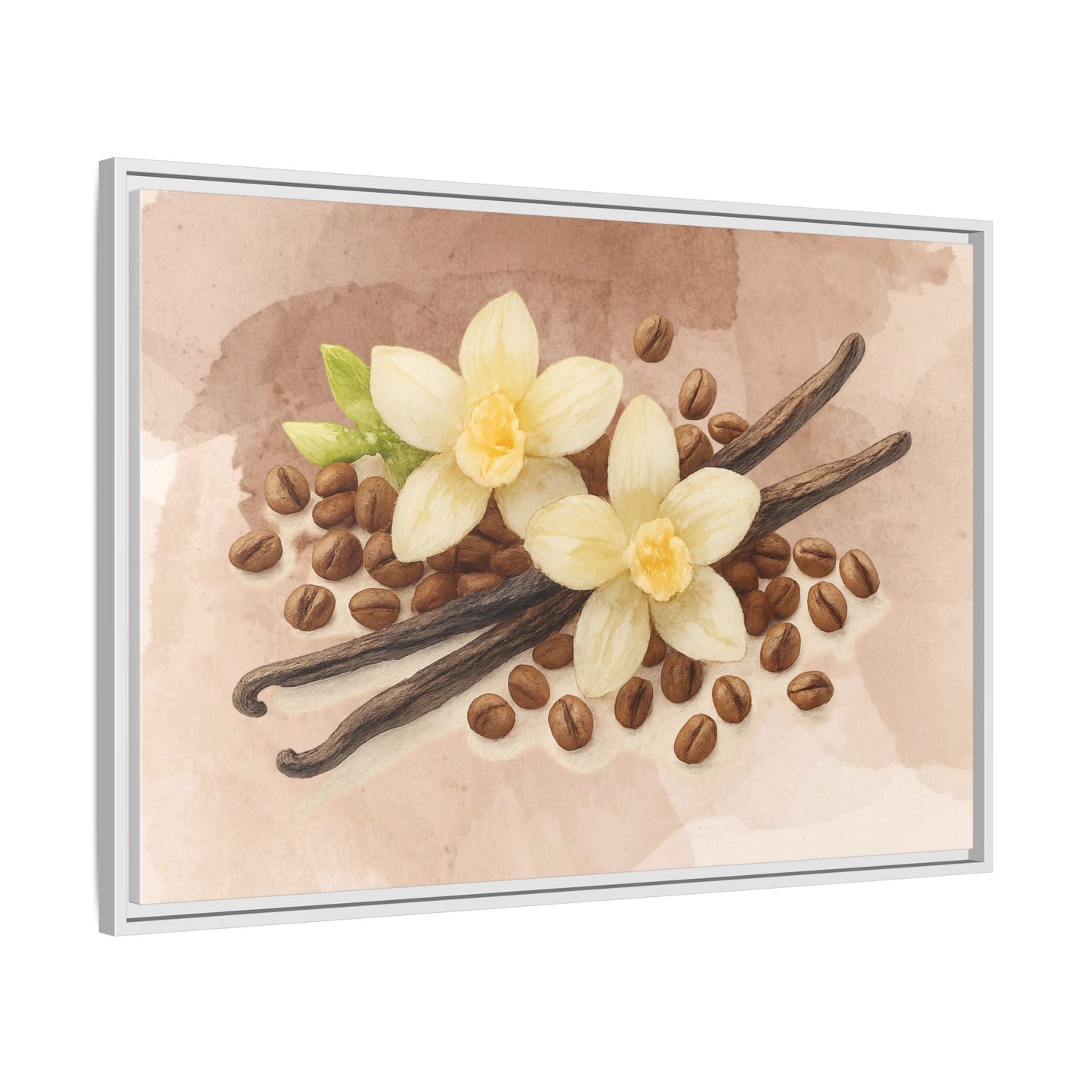 Vanilla Bean Canvas Framed | Luxury Wall Art | Scented Sanctuary - Sacred Sensuality - The Quiet Edit Studios
