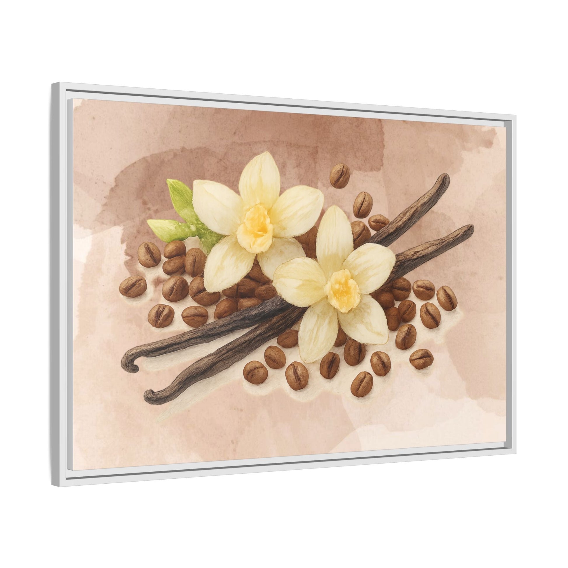 Vanilla Bean Canvas Framed | Luxury Wall Art | Scented Sanctuary - Sacred Sensuality - The Quiet Edit Studios