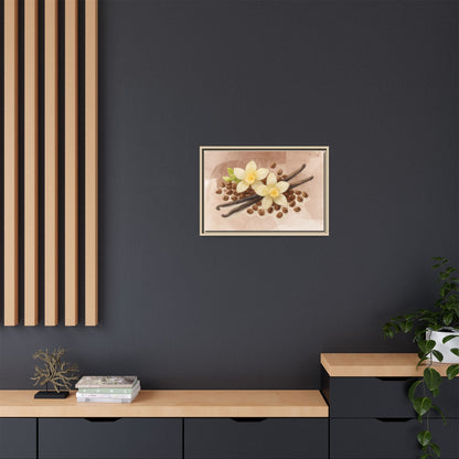 Vanilla Bean Canvas Framed | Luxury Wall Art | Scented Sanctuary - Sacred Sensuality - The Quiet Edit Studios