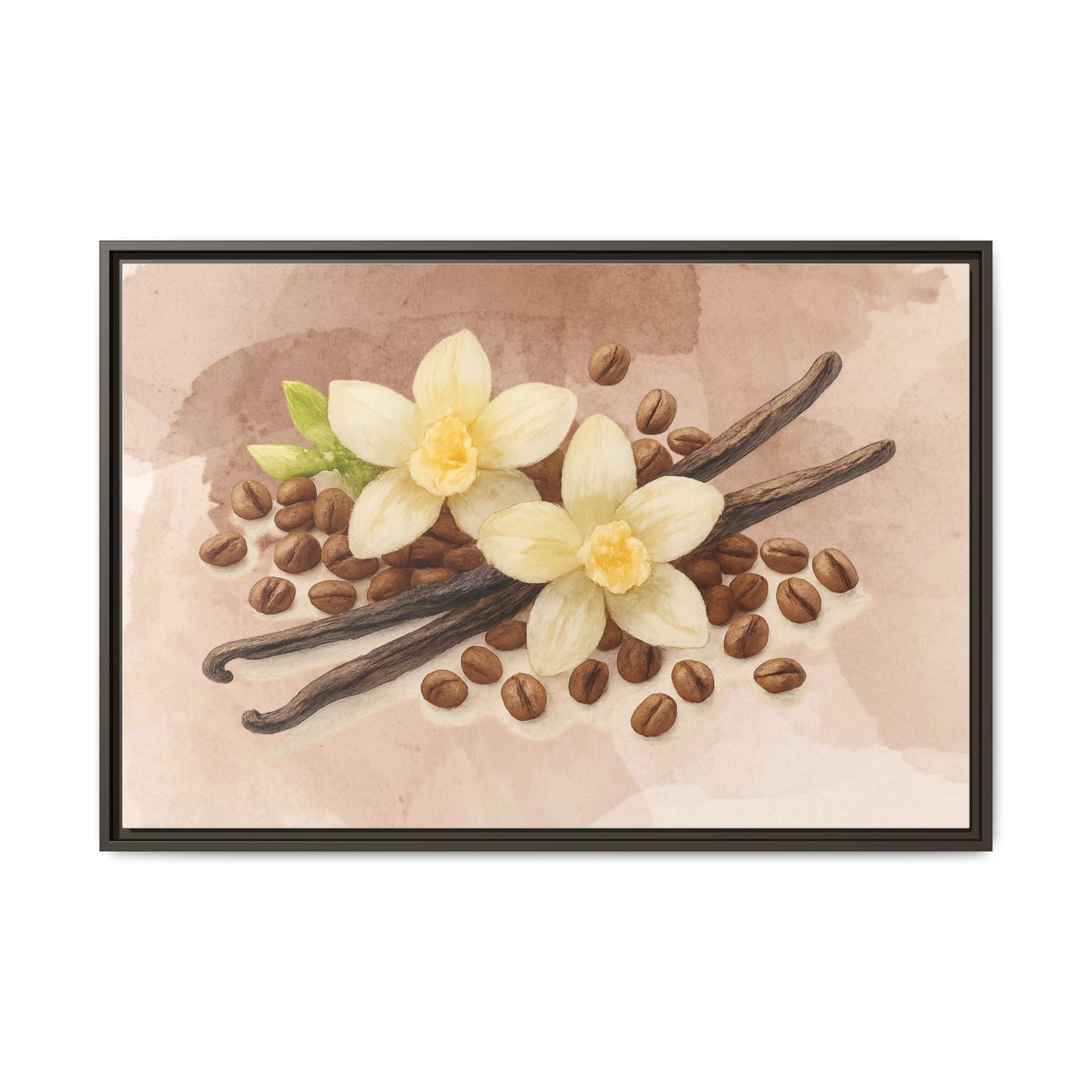 Vanilla Bean Canvas Framed | Luxury Wall Art | Scented Sanctuary - Sacred Sensuality - The Quiet Edit Studios