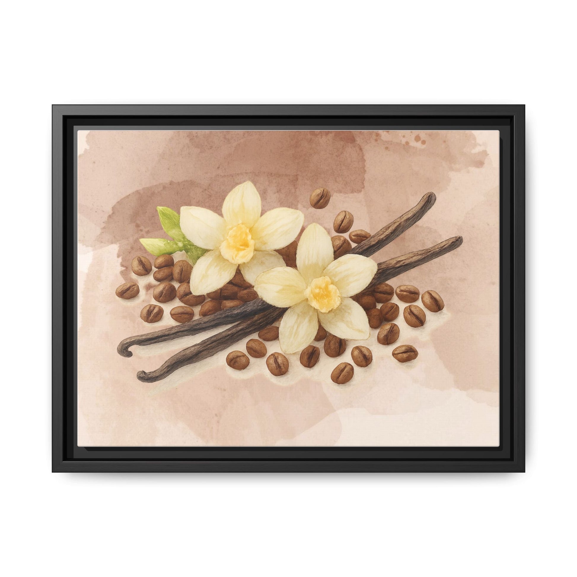 Vanilla Bean Canvas Framed | Luxury Wall Art | Scented Sanctuary - Sacred Sensuality - The Quiet Edit Studios