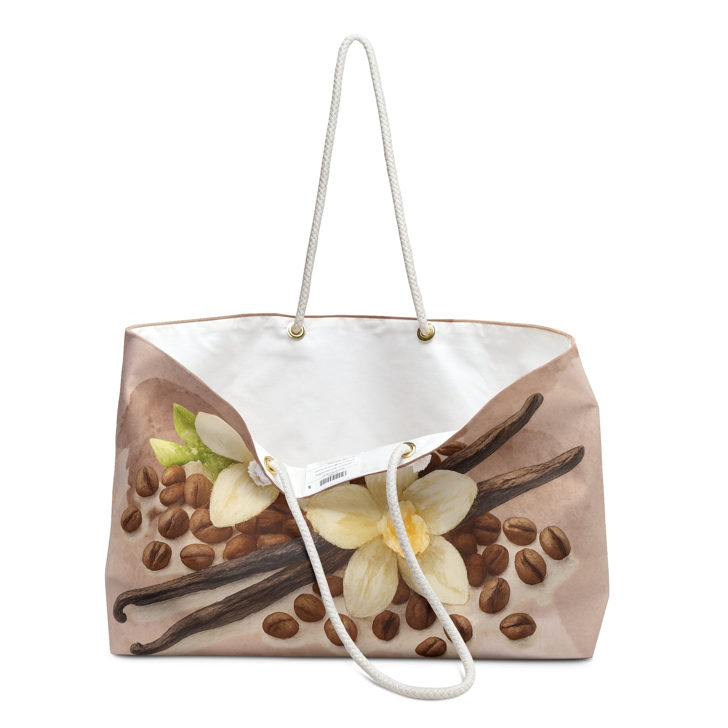 Vanilla Bean Floral Weekender Beach Bag | Travel Tote Scented Sanctuary - Sacred Sensuality - The Quiet Edit Studios