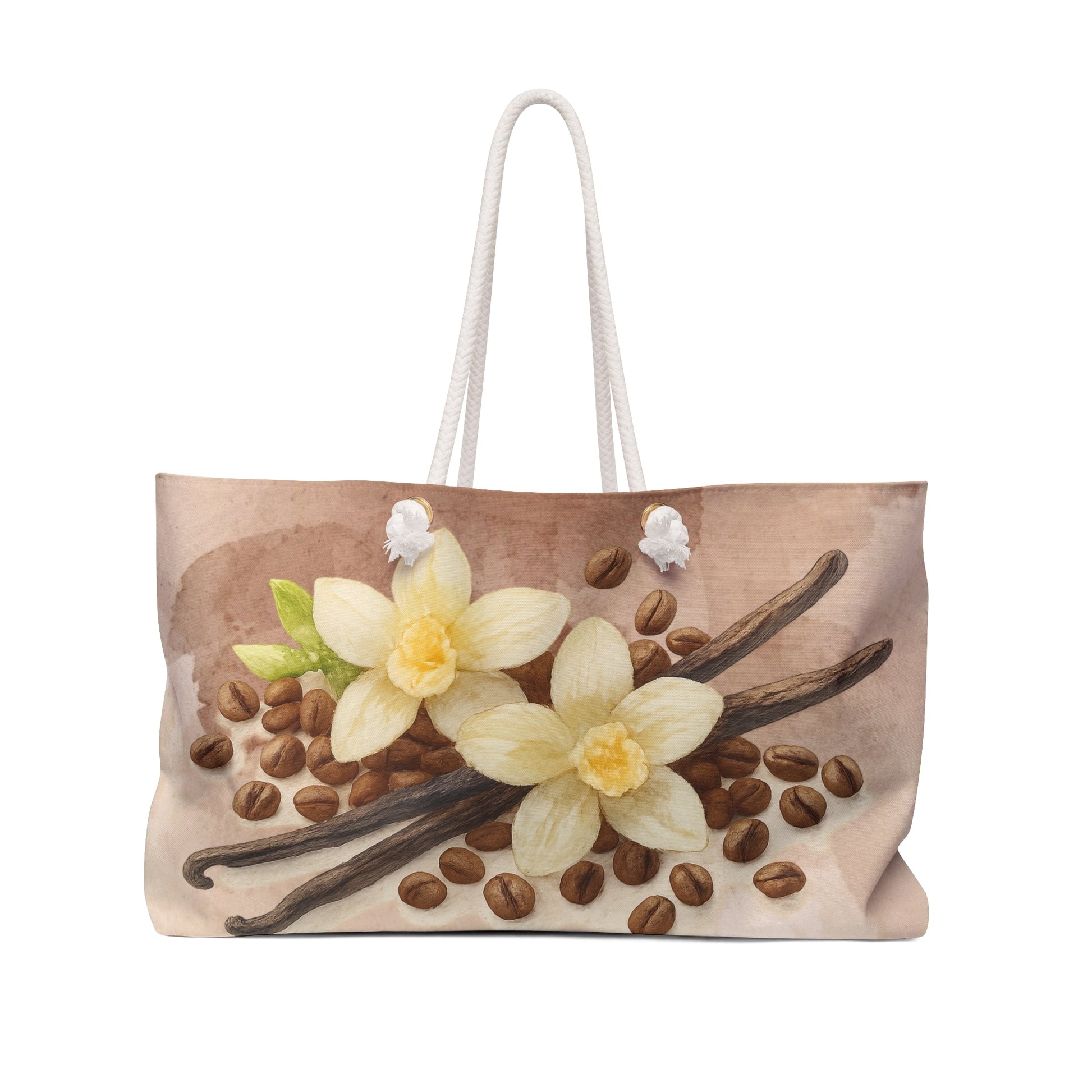 Vanilla Bean Floral Weekender Beach Bag | Travel Tote Scented Sanctuary - Sacred Sensuality - The Quiet Edit Studios