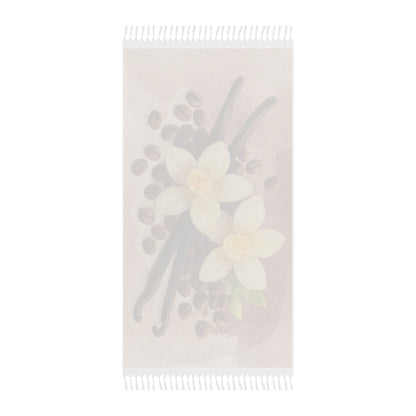 Vanilla Bean Watercolor Floral Beach Towel | Boho Beach Cloth Scented Sanctuary - Sacred Sensuality - The Quiet Edit Studios